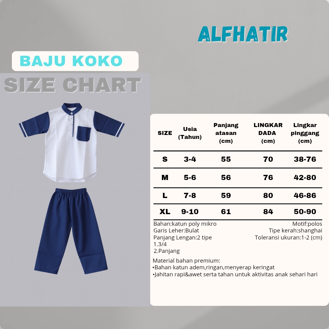 Baju Koko Anak Naarel - Image 3