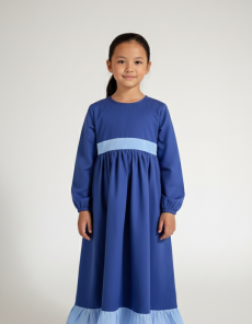 Dress Anak Perempuan Motif Kotak Lengan Karet LAVANNA – Nyaman & Tidak Mudah Luntur