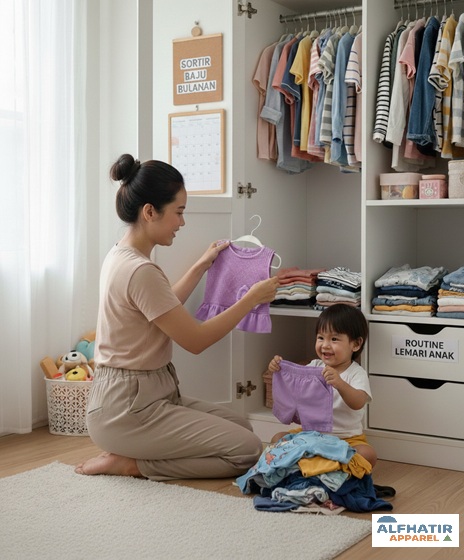 Mengatur Lemari Anak Secara Rutin