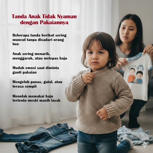Tanda Anak Tidak Nyaman dengan Pakaiannya