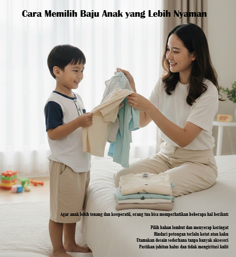 Cara Memilih Baju Anak yang Lebih Nyaman